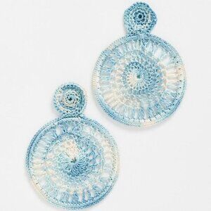 Anthropologie All Things Mochi Dreamy Crochet Earrings